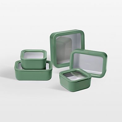 View Caraway ® Sage 13-Piece Glass Food Storage Set details