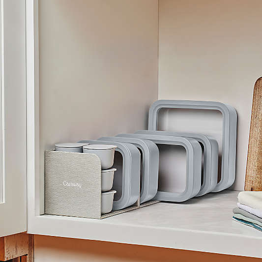 Caraway Grey 17-piece Glass Food Storage Set