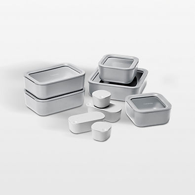 View Caraway ® Grey 17-Piece Glass Food Storage Set details
