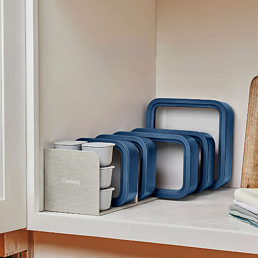 Caraway ® Navy 17-Piece Glass Food Storage Set