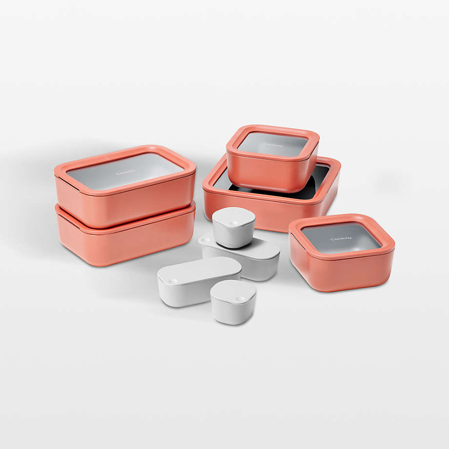 Caraway 16-piece Non-Toxic Ceramic Coated Glass Food Storage