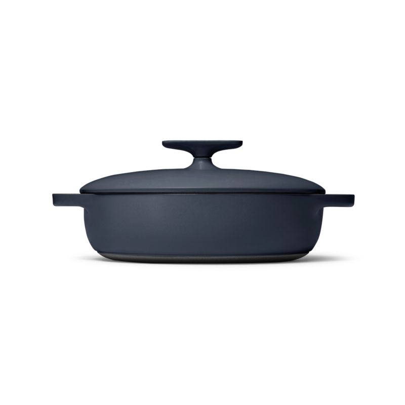 Caraway Dark Navy 3.5-Qt. Enameled Cast Iron Braiser with Domed Lid - image 1 of 2