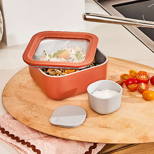 Caraway ® Dot 4-Piece Food Storage Container with Lid