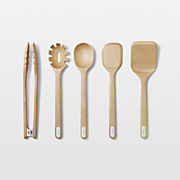 Caraway Birch Wood Utensils, Set of 5