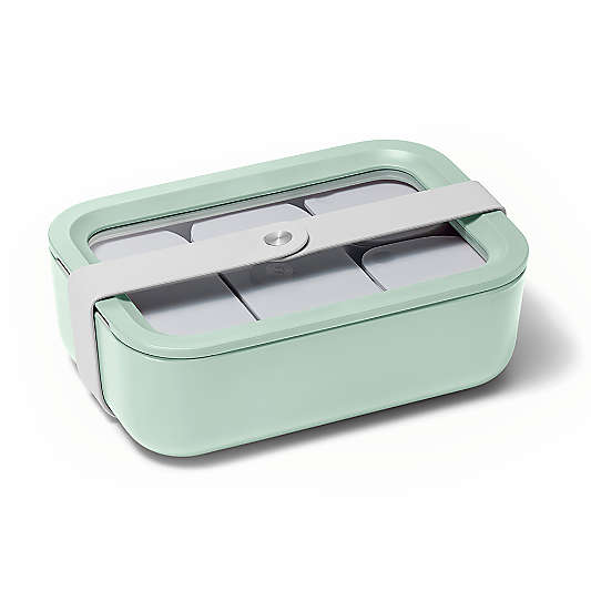 Caraway Home Mist 6.6-Cup Non-Stick Glass Food Storage Container with Lid