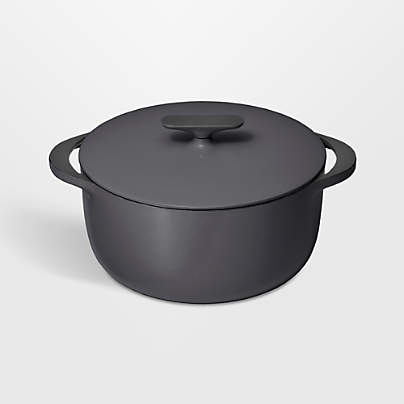 Caraway ® 6.5-Qt. Charcoal Enameled Cast Iron Dutch Oven with Lid