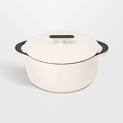 Caraway ® 6.5-Qt. Cream Enameled Cast Iron Dutch Oven with Lid