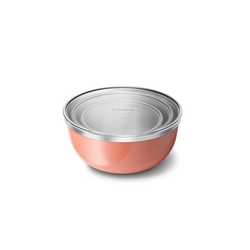Caraway 6-Piece Stainless Steel Perracotta Mixing Bowl Set With Glass Lids - image 2 of 3