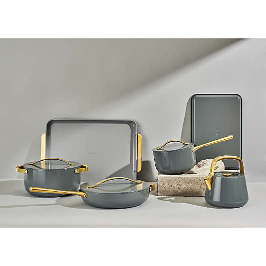 Caraway Home 7-Piece Graphite Gold Non-Stick Ceramic Cookware Set