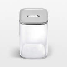 Caraway Grey Airtight 4.3-Qt. Large Glass Food Storage Container with Plastic and Silicone Lids