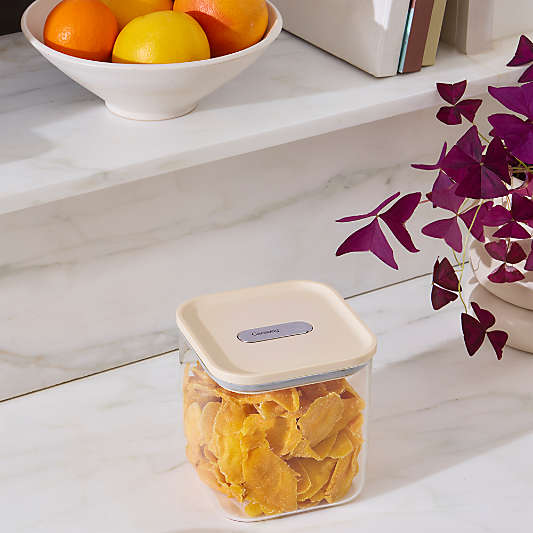 Caraway Cream 14-Piece Airtight Glass Food Storage Container Set with Silicone Lids