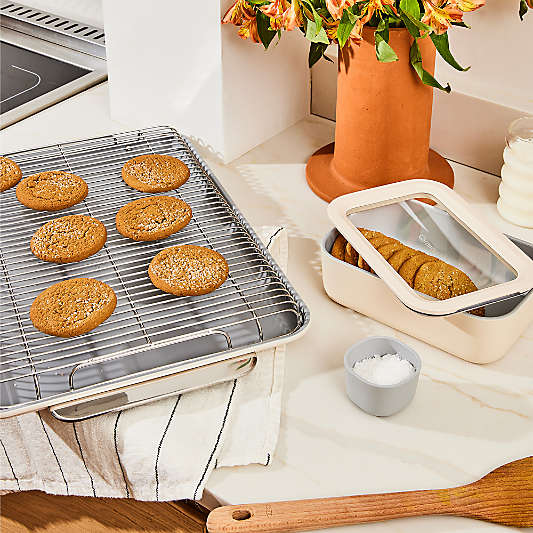 Caraway ® Cream Ceramic Non-Stick Large Baking Sheet