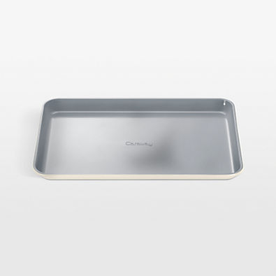 View Caraway Non-Stick Ceramic Medium Baking Sheet in Cream details
