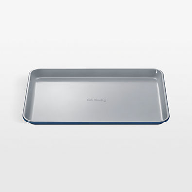 View Caraway Non-Stick Ceramic Medium Baking Sheet in Navy details