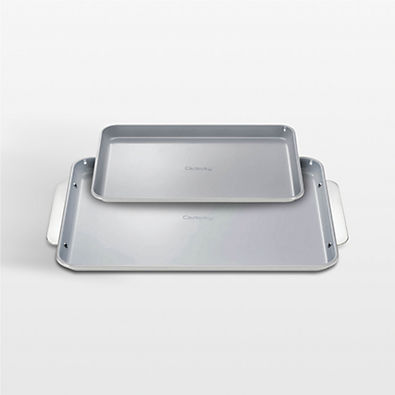 View Caraway Home ® Grey Non-Stick Ceramic Baking Sheet Duo details