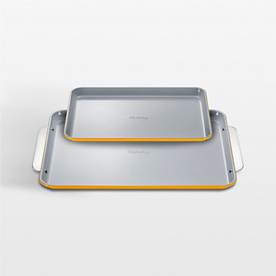 View Caraway ® Marigold Ceramic Non-Stick 2-Piece Baking Sheet Duo details