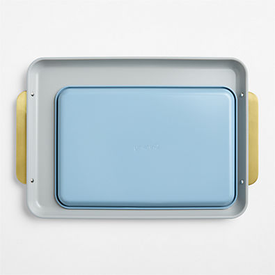 View Caraway ® Blue Lagoon Ceramic Non-Stick 2-Piece Baking Sheet Duo details