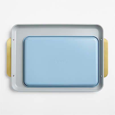 Caraway ® Blue Lagoon Ceramic Non-Stick 2-Piece Baking Sheet Duo