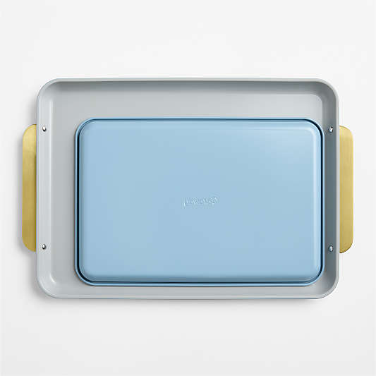 Caraway ® Blue Lagoon Ceramic Nonstick 2-Piece Baking Sheet Duo