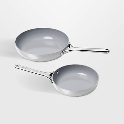 Caraway ® Grey Ceramic Nonstick 8" and 10.5" Fry Pan Duo