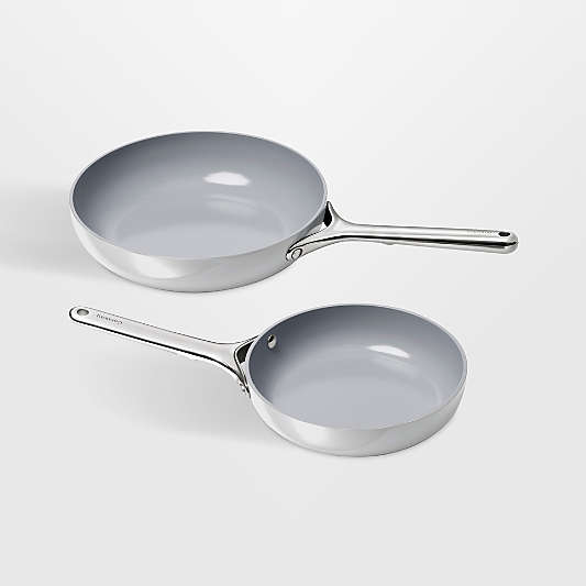 Caraway Grey Ceramic Non-Stick Fry Pan Duo