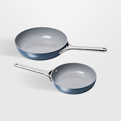 View Caraway ® Navy Ceramic Nonstick 8" and 10.5" Fry Pan Duo details