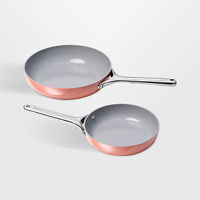 Caraway ® Perracotta Ceramic Nonstick 8" and 10.5" Fry Pan Duo
