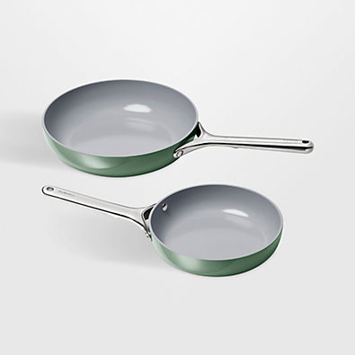 View Caraway ® Sage Ceramic Nonstick 8" and 10.5" Fry Pan Duo details