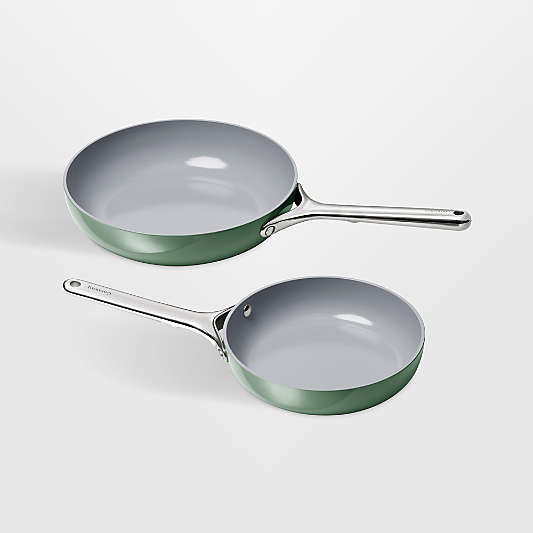 Caraway ® Sage Ceramic Non-Stick 8" and 10.5" Fry Pan Duo
