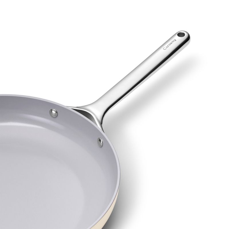 Caraway ® Cream Ceramic Nonstick 12" Fry Pan - image 4 of 5