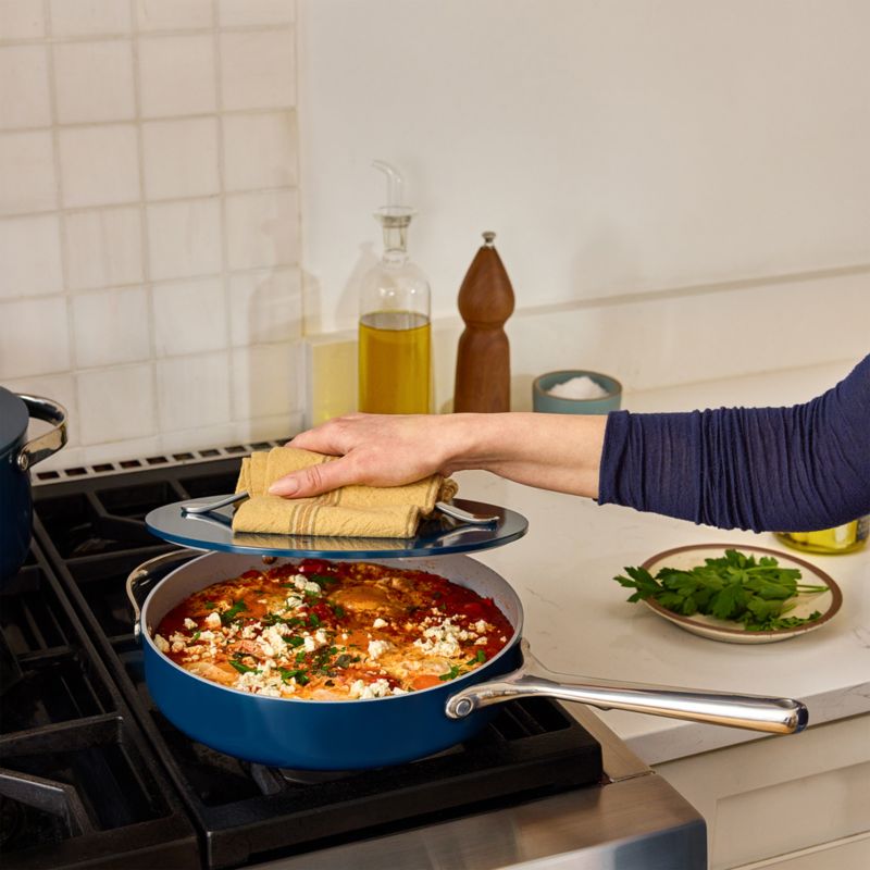 Caraway ® Navy Ceramic Nonstick 3-Qt. Saute Pan - image 1 of 6