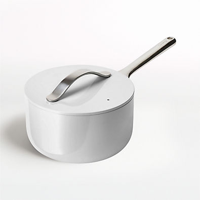 View Caraway ® Grey 3-Qt. Ceramic Non-Stick Mini Saucepan details