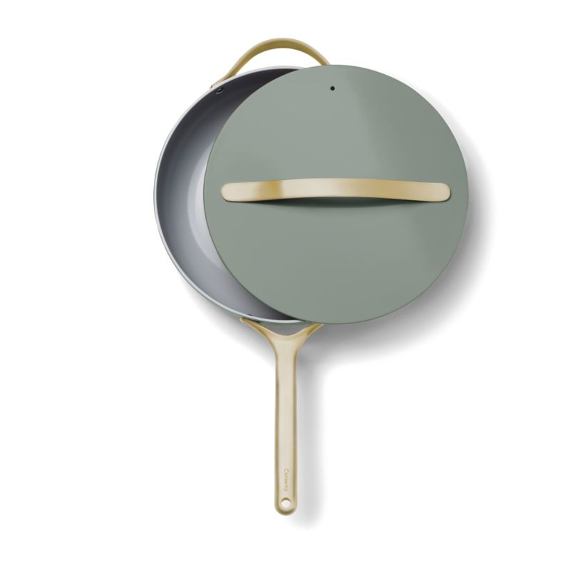 Caraway ® Coastline Ceramic Nonstick 4.5-Qt. Saute Pan with Champagne Hardware - image 4 of 5