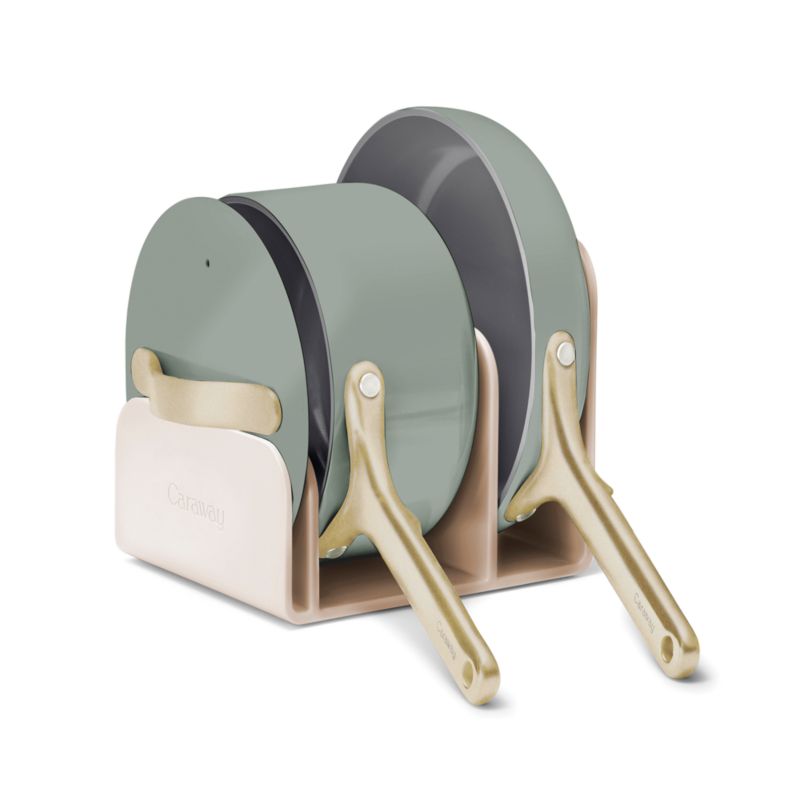 Caraway ® Coastline Ceramic Nonstick Mini Fry Pan & Sauce Pan Cookware Duo with Champagne Hardware - image 3 of 5