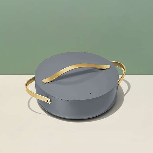 Caraway Cookware Plus Graphite and Gold Rondeau Pan