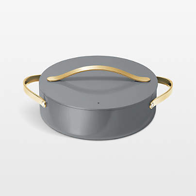 Caraway Cookware Plus Graphite and Gold Rondeau Pan