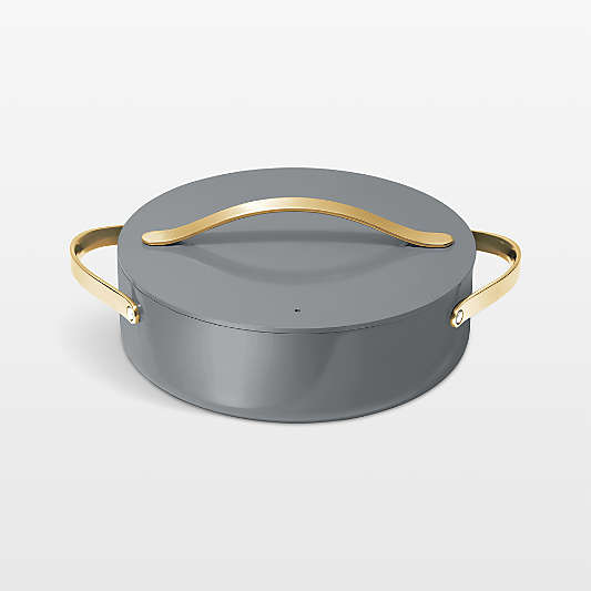 Caraway Cookware Plus Graphite and Gold Rondeau Pan