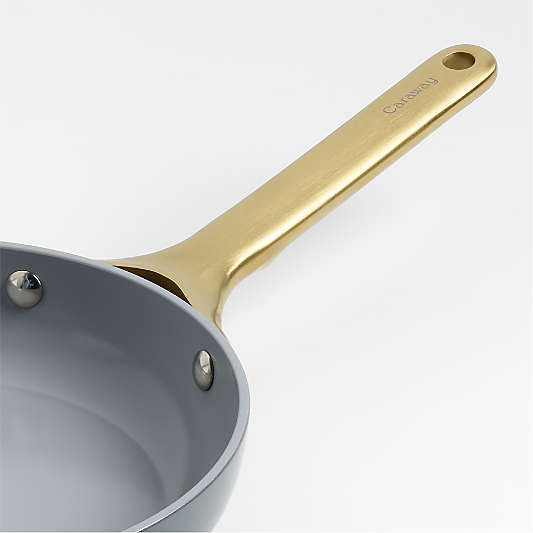 Caraway ® Graphite Ceramic Non-Stick 8" Mini Fry Pan with Gold Hardware
