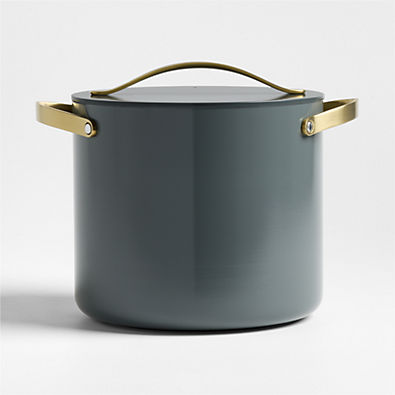 View Caraway ® Cookware Plus Graphite and Gold Cookware 12-Qt. Stockpot with Lid details