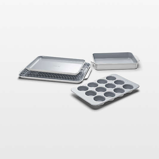 Caraway ® Grey Non-Toxic Ceramic Non-Stick 6-Piece Half Bakeware Set