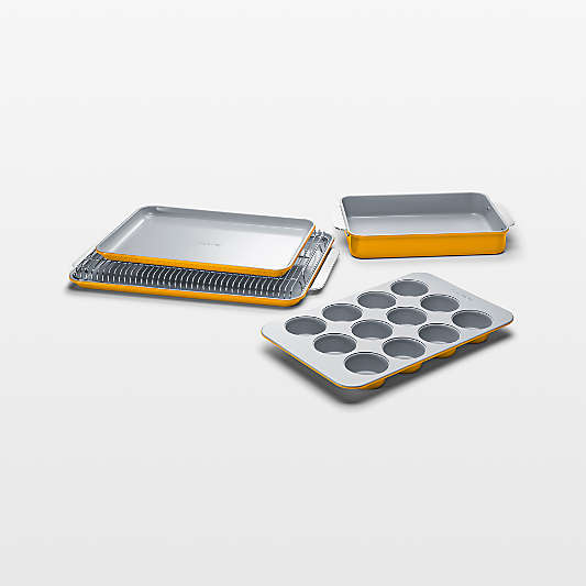 Caraway ® Marigold Non-Toxic Ceramic Non-Stick 6-Piece Half Bakeware Set