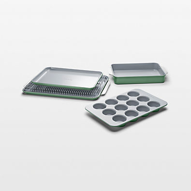 View Caraway ® Sage Non-Toxic Ceramic Non-Stick 6-Piece Half Bakeware Set details