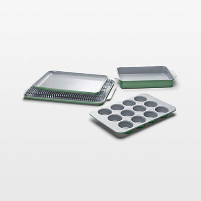 Caraway ® Sage Non-Toxic Ceramic Non-Stick 6-Piece Half Bakeware Set