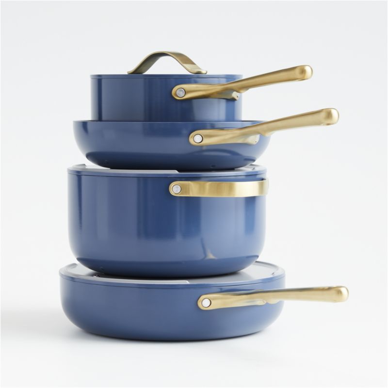 Caraway Home 7-Piece Silt Green Non-Stick Ceramic Cookware Set + Reviews, Crate & Barrel Canada