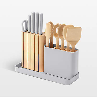 Caraway 14-Piece Grey Knife and Utensil Prep Set