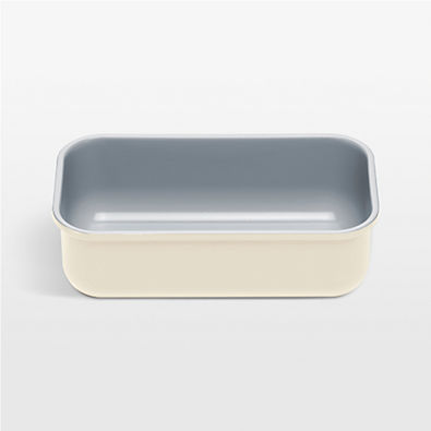 View Caraway Non-Stick Ceramic Loaf Pan in Cream details