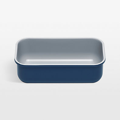 View Caraway Non-Stick Ceramic Loaf Pan in Navy details
