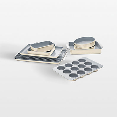 View Caraway ® Cream Non-Toxic Ceramic Non-Stick 11-Piece Mega Bakeware Set details