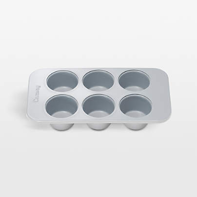 Caraway ® Grey Ceramic Nonstick 6-Cup Muffin Pan