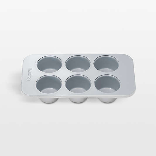 Caraway ® Grey Ceramic Nonstick 6-Cup Muffin Pan